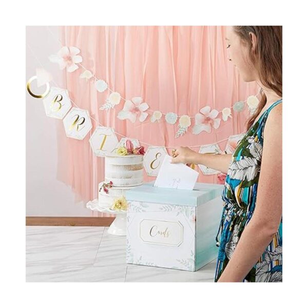 Kate Aspen Caja de tarjetas de boda talla única geométrica