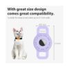 Funda protectora compatible con Apple AirTag para collar