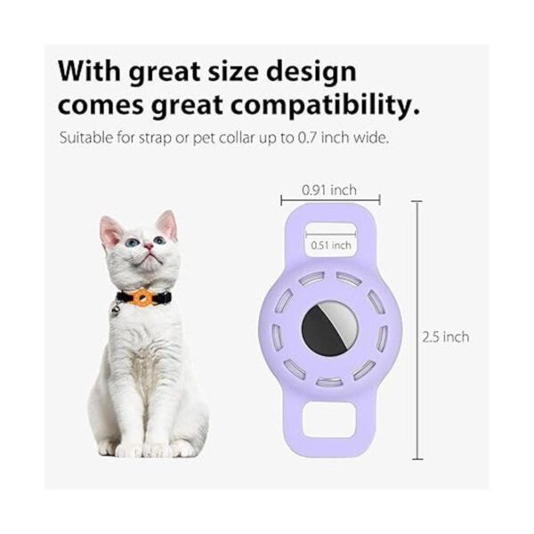 Funda protectora compatible con Apple AirTag para collar