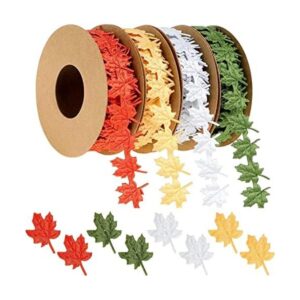 4 rollos de cinta de hoja de arce de Acción de Gracias de