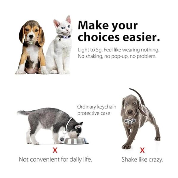 Funda protectora compatible con Apple AirTag para collar