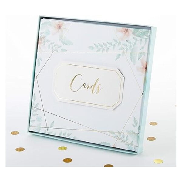 Kate Aspen Caja de tarjetas de boda talla única geométrica