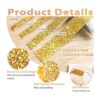 4 rollos de cinta de diamantes de imitación dorados cinta_2