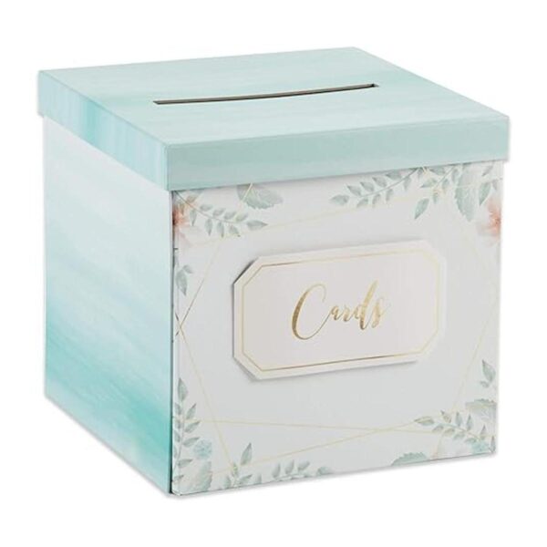 Kate Aspen Caja de tarjetas de boda talla única geométrica