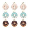JJGQAZ 30 dijes de dona de colores mixtos esmaltados_1