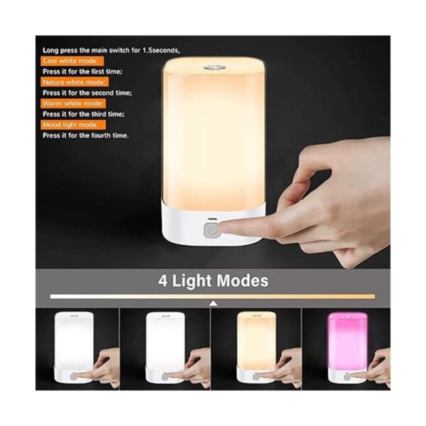 Lámpara de mesa LED lámpara de noche inalámbrica_2