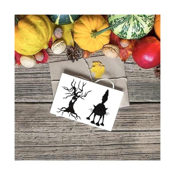 Troqueles de corte de metal diseño de árbol de Halloween_5
