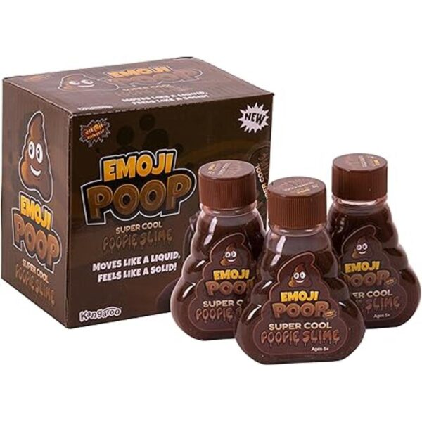 Kangaroo The Original Emoji Poop Slime Paquete de 3 limos_2