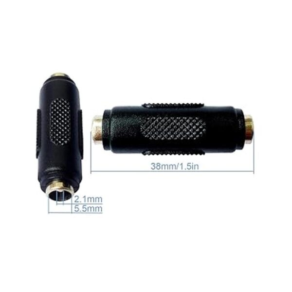 Conector hembra de CC a hembra y macho a macho 0.217 in x_2