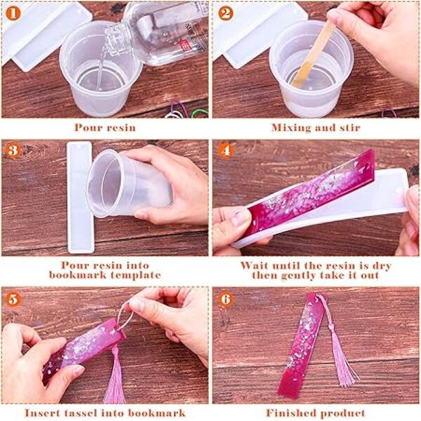 Molde para marcapáginas con borlas kit de molde para