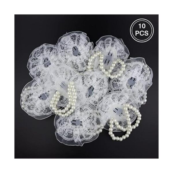 LEEFONE Paquete de 10 bandas elásticas de perlas para