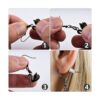 Ganchos para aretes 50 piezas25 pares alambre negro de_5