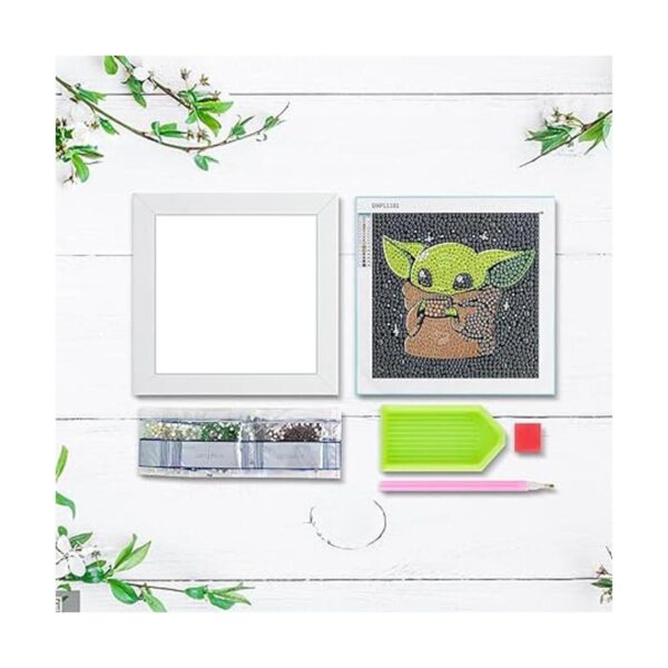Kit de pintura de diamantes 5D para niños con marco de