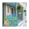 Jacevoo Cabana Boy Letrero de metal vintage para bar
