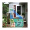 Jacevoo Cabana Boy Letrero de metal vintage para bar
