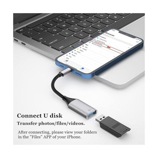 IVSHOWCO Adaptador de cámara USB para iPhone certificado_2