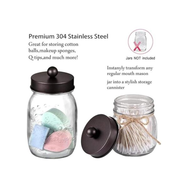 Juego de accesorios de baño Mason Jar 4 piezas tarros