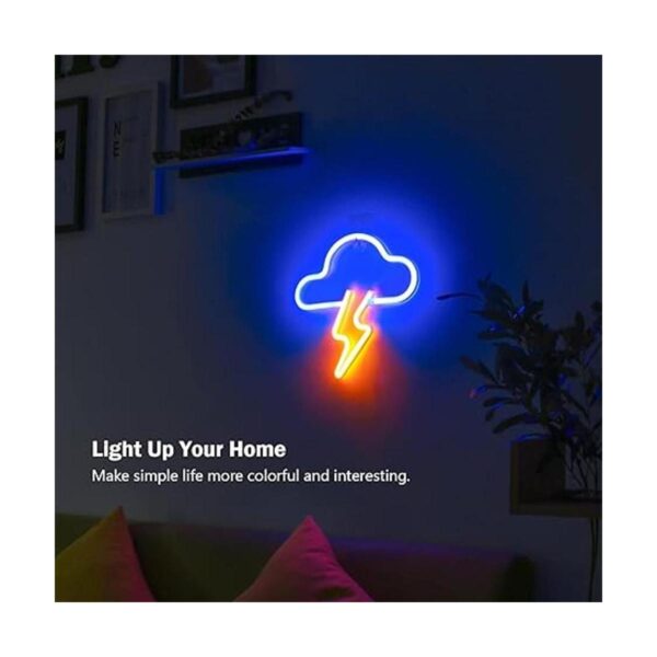Letrero de neón LED de nube para decoración de pared_4