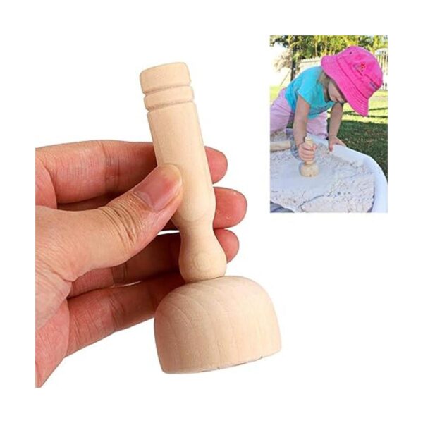 OwnMy Juego de sellos de arcilla de madera sellos de