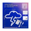Letrero de neón LED de nube para decoración de pared_2