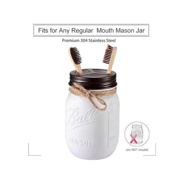 Juego de accesorios de baño Mason Jar 4 piezas tarros