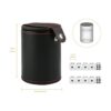 GWHOLE Juego de tazas de dados de piel con compartimento_2