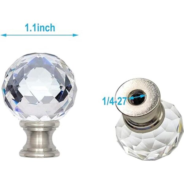 ECUDIS Lámpara Finial Cap Perilla de Lámpara de Tornillo_2