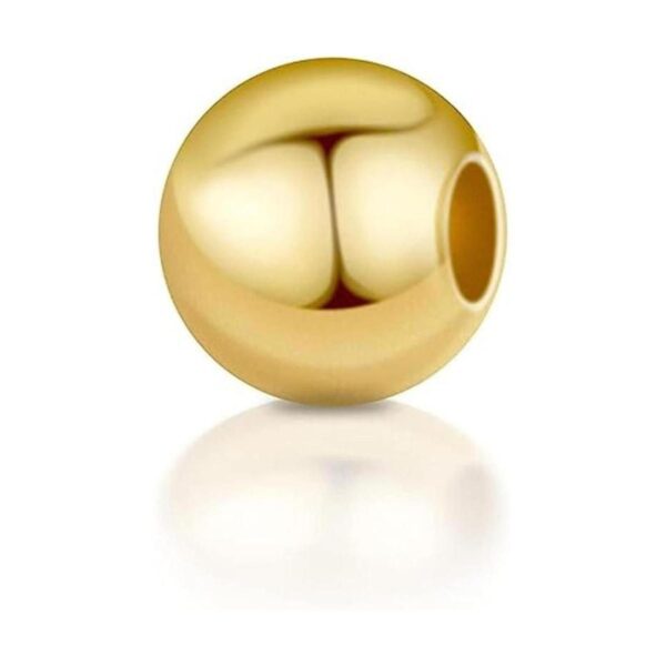 JinCraft 200 cuentas chapadas en oro de 14 quilates de