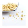 JinCraft 200 cuentas chapadas en oro de 14 quilates de