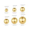 JinCraft 200 cuentas chapadas en oro de 14 quilates de