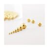JinCraft 200 cuentas chapadas en oro de 14 quilates de