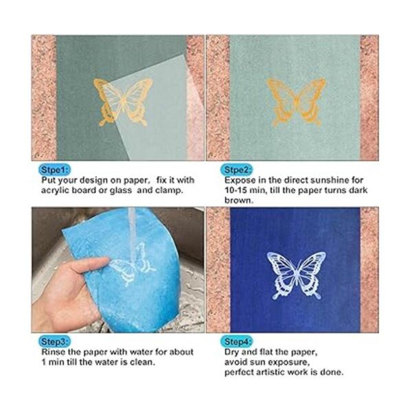 Kit de 40 hojas de papel para impresión solar papeles de