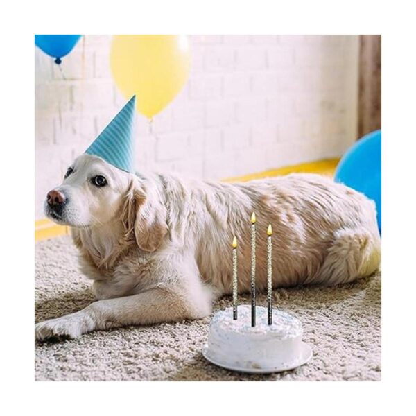Juego de 30 velas de cumpleaños largas y finas para tartas