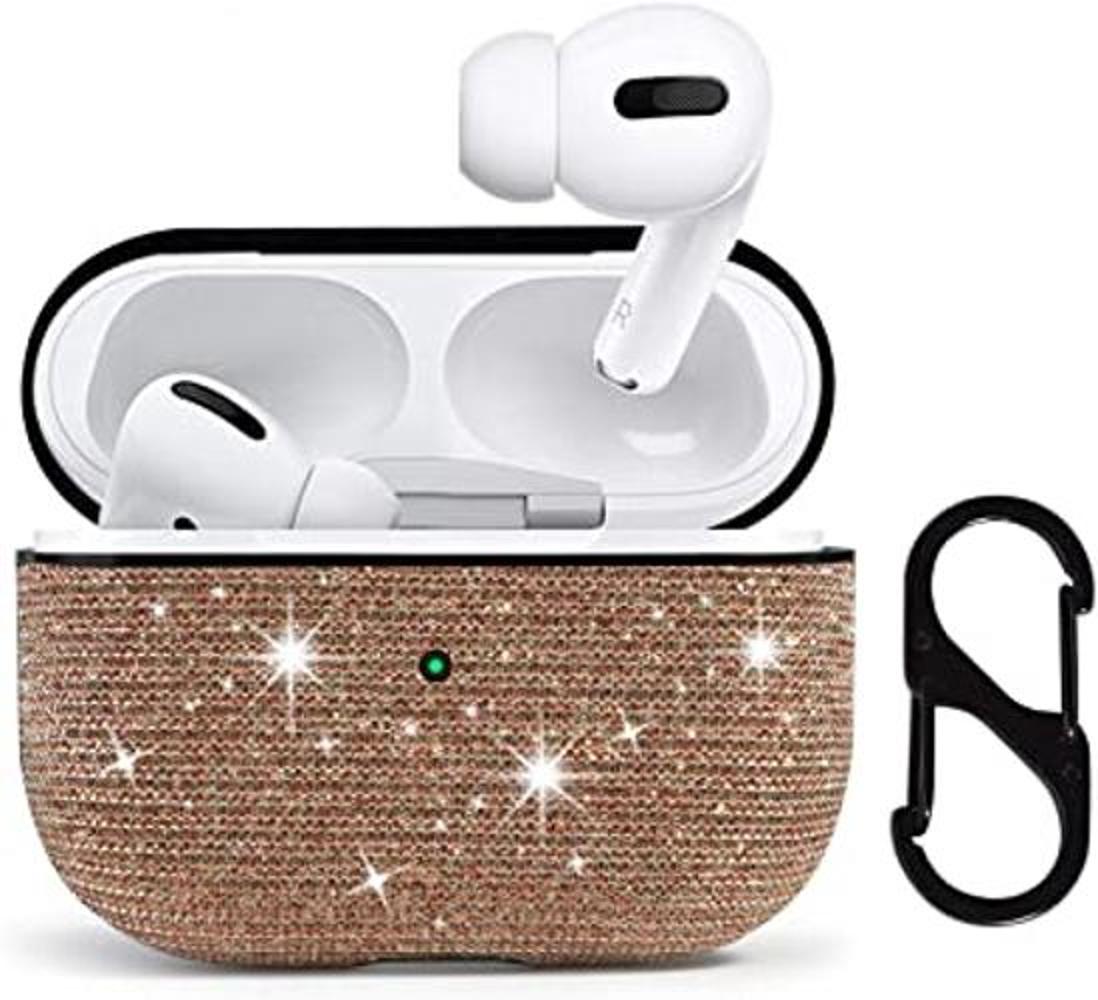HIDAHE AirPods Pro Caso AirPods Pro Glitter Case Rose gold