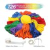 JOGAMS Juego de 126 guirnaldas de globos coloridas_2