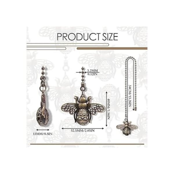 4 piezas de 13 pulgadas estilo vintage de abeja para
