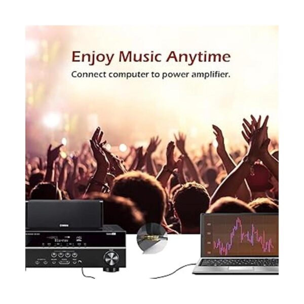 Neasy Adaptador de audio estéreo de 0.250 in 14_3