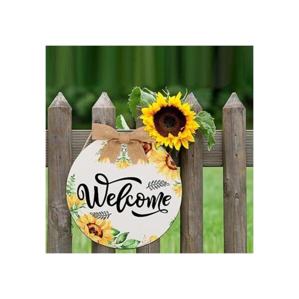 Letrero de bienvenida de girasol de 12 pulgadas_4