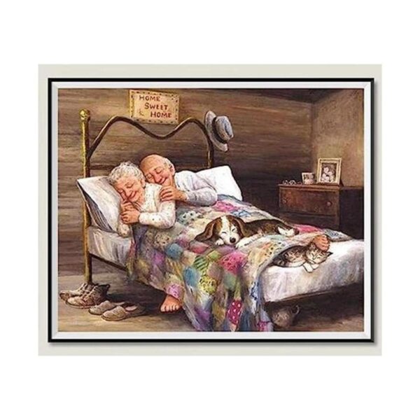 NIHOJIUMA Home Sweet Home Kits de pintura de diamantes_1