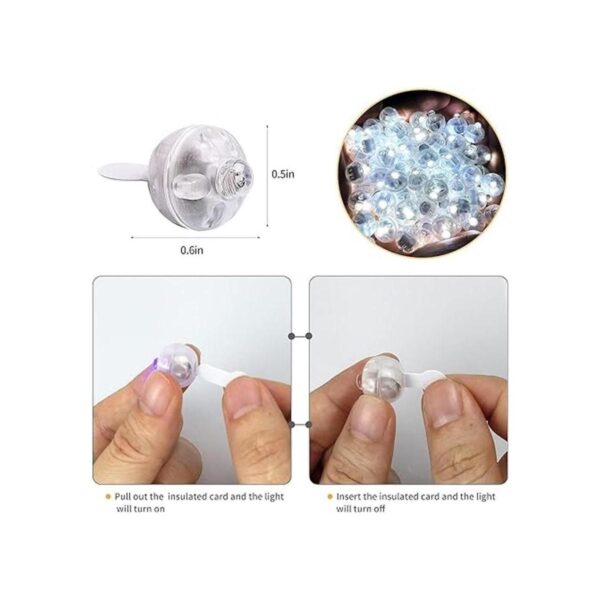 Aogist 100 luces de globo blancas mini luz impermeable de_3