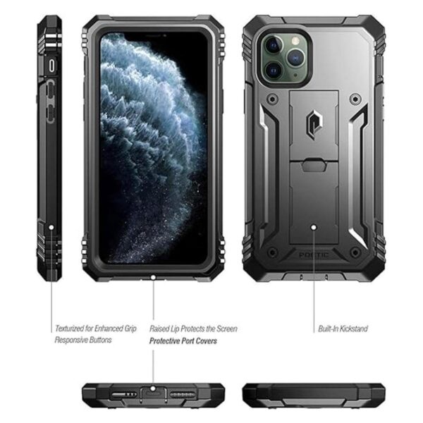 Funda resistente para iPhone 11 Pro con soporte de pie_2