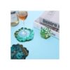 El juego de 8 moldes de resina de silicona de posavasos