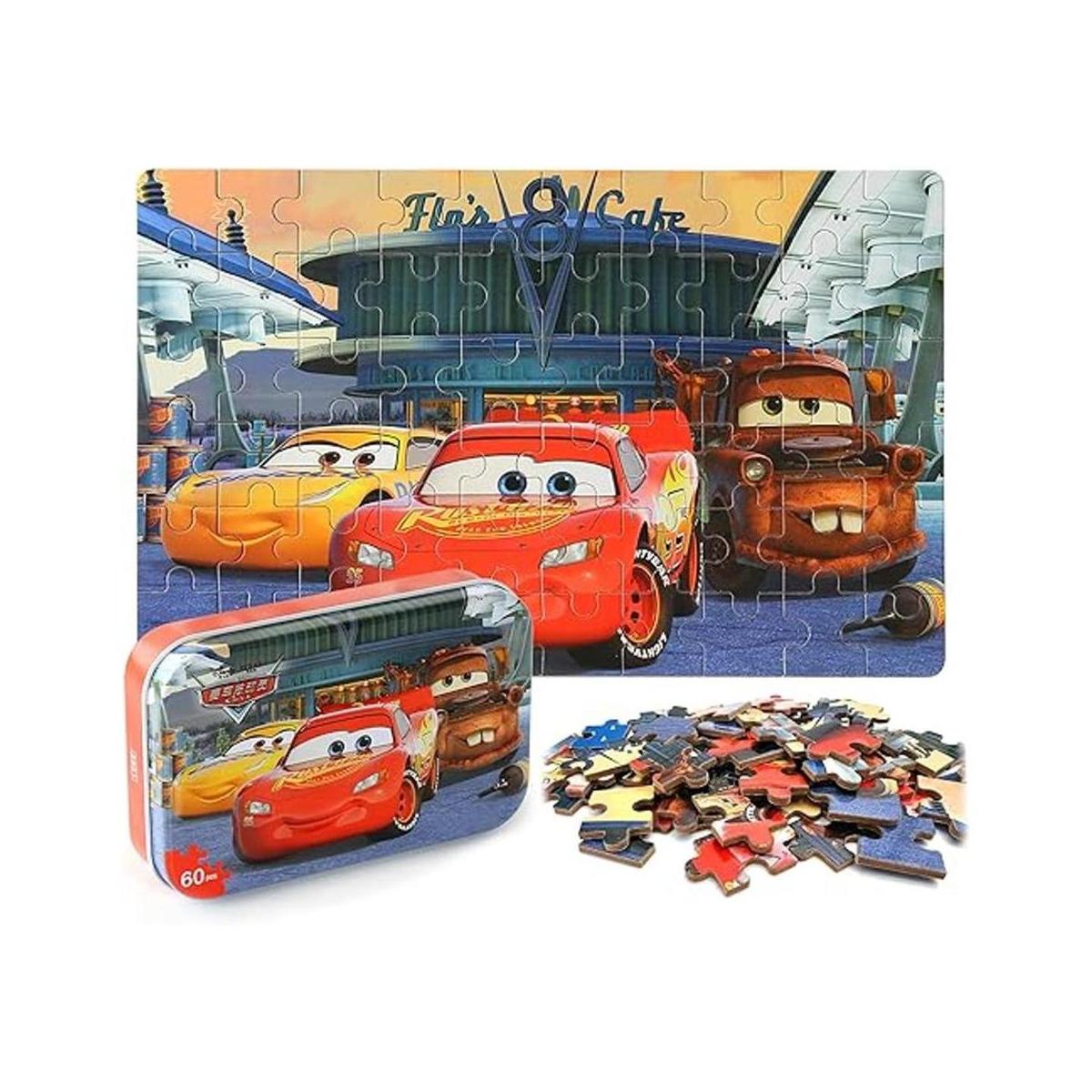 LELEMON Rompecabezas de coche de Disney en una caja de