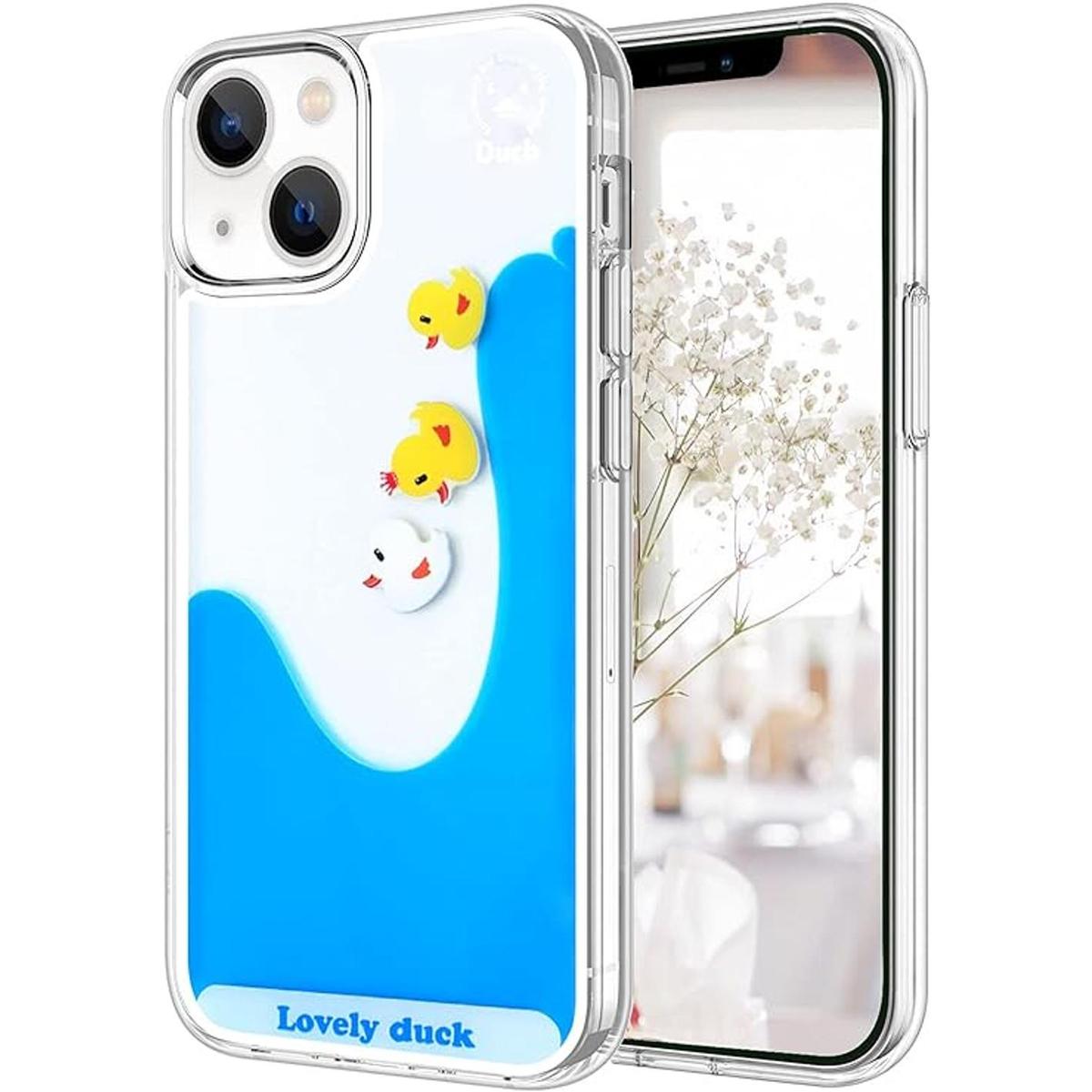 LUVI Funda protectora para iPhone 13 con diseño de pato de