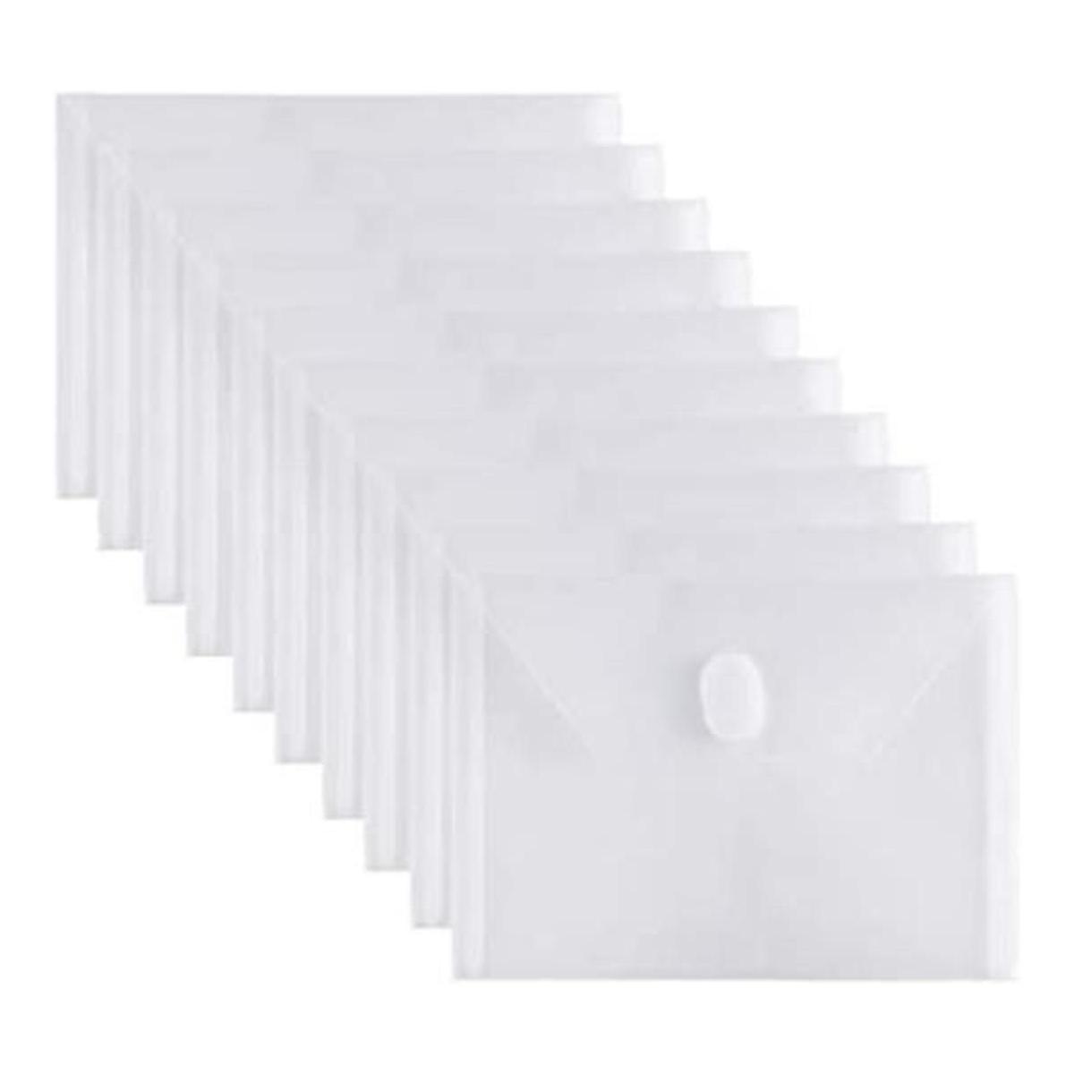 GeorgeBaker 10 Packs Small Plastic Envelope with Hook