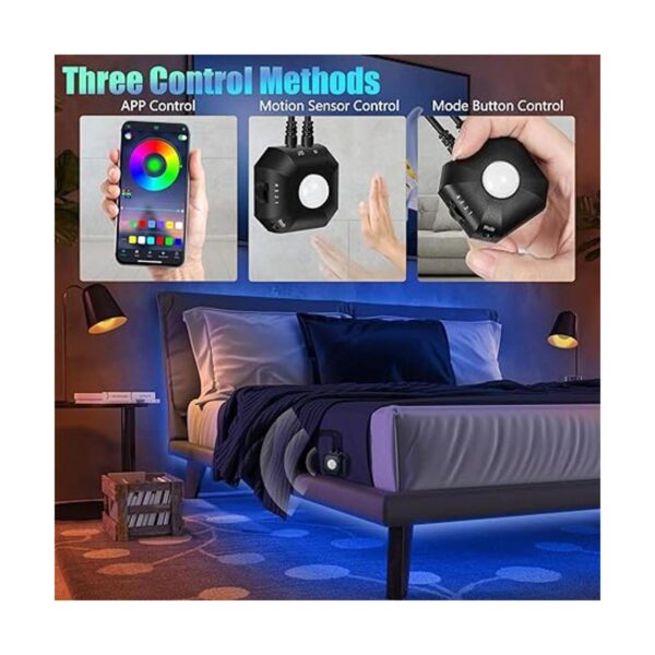 Tira de luz LED activada por movimiento con control de_2
