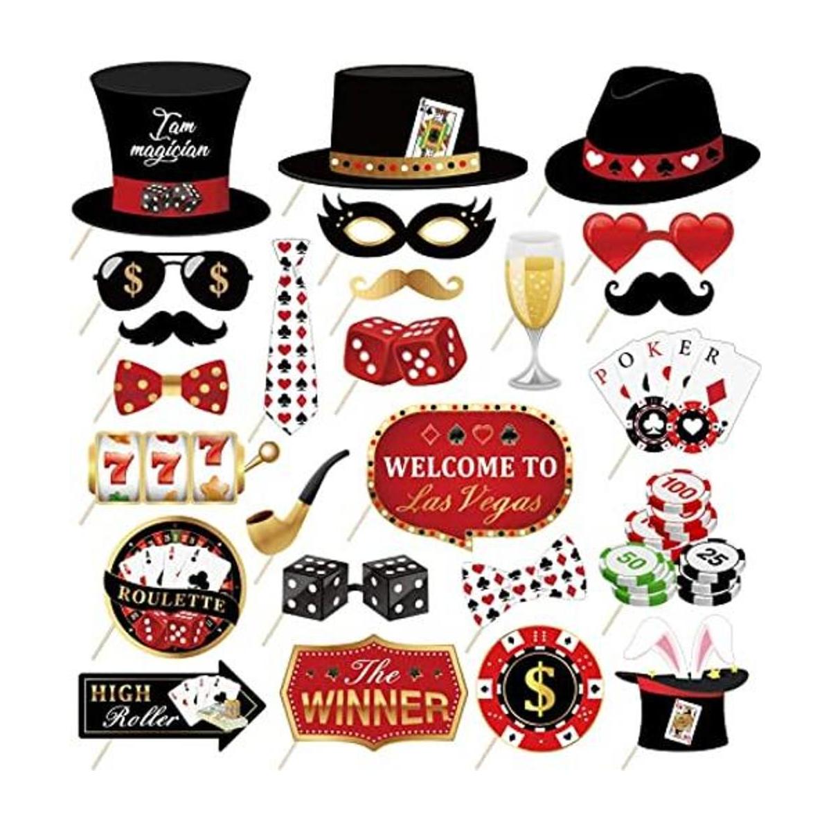 LJCL Las Vegas Casino Kit de accesorios para cabina de