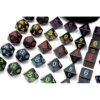 IvyFieldDice 5 juegos de dados poliédricos negros con_2