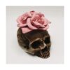 Molde de silicona de cráneo de rosa 3D DIY vela yeso molde_1