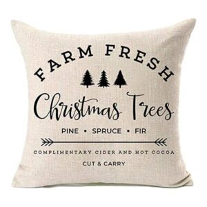 MFGNEH Farm Fresh Christmas Trees fundas de almohada de_1